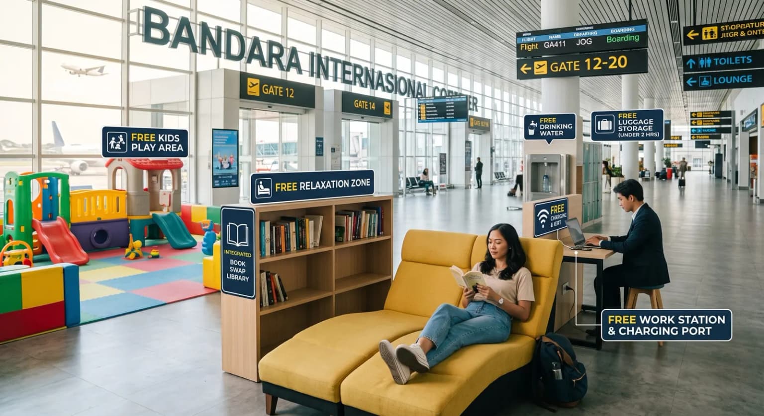 Rugi Ga Tahu! Ini Fasilitas Gratis di Bandara yang Jarang Dipakai