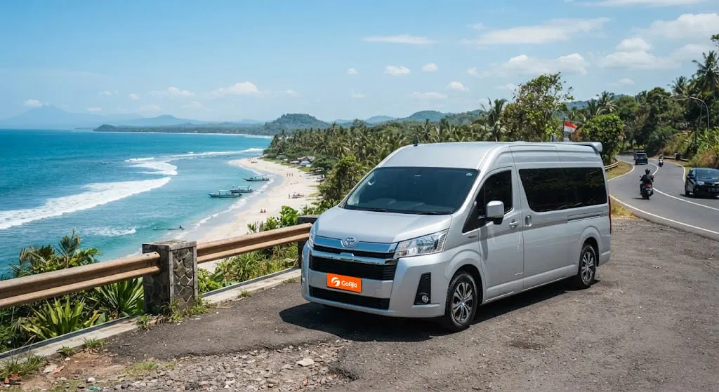 Sewa Hiace Premio ke Anyer